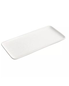 Our Table Landon 13 Inch Rectangle Stoneware Serving Tray in Sea Salt
