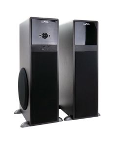 beFree Sound BFS-750 2.1 Channel 80 Watt Bluetooth Tower Speakers with Remote and Microphone